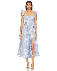V. Chapman - Vera Corset Midi Dress - Lyst