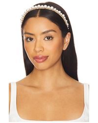 Jennifer Behr - Banda Pelo Belladonna En Color Oro Metálico Talla En - Lyst