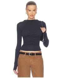 Enza Costa - Cashmere Jersey Twist Top - Lyst