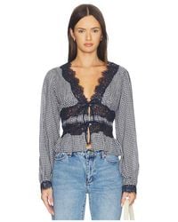 Cami NYC - Veredi Blouse en Navy - Lyst