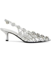 The Attico - Grid 50Mm Slingback - Lyst