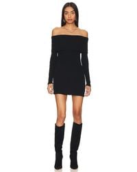 Enza Costa - Off-Shoulder Sweater Mini Dress - Lyst