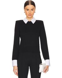 L'Agence - PULL COL POPELINE APRIL - Lyst