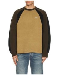 Obey - Raglan Crew Neck Sweater - Lyst