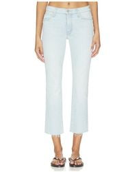 Mother - The Rascal Flood Fray Jeans - Lyst