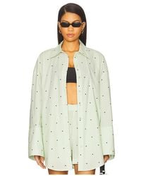 ROTATE BIRGER CHRISTENSEN - Poplin Oversized Shirt - Lyst