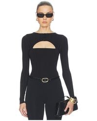 Fleur du Mal - Body Rib Shrug En Color Negro Talla (También En M, S) - Lyst