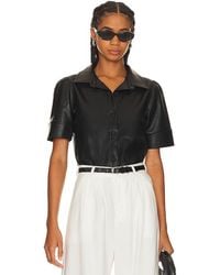 Steve Madden - Virginia Faux Leather Top - Lyst