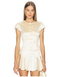 LOBA - Ella Satin Top - Lyst