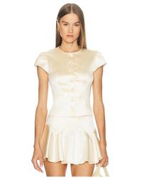 LOBA - Ella Satin Top - Lyst