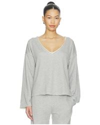 VIR VITA - Brigitte V Neck Sweatshirt - Lyst