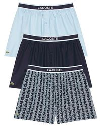 Lacoste - 3-Pack Cotton Weave Boxers - Lyst