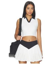Nubyen - Ba?Os Contrast Collar Sleeveless Top - Lyst