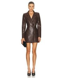 LOBA - Virginie Faux Croc Blazer Dress - Lyst