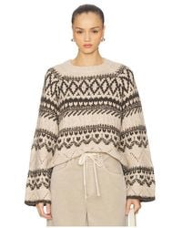 Sanctuary - Fairisle Crew Neck Sweater - Lyst
