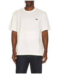 Lacoste - Heavy Jersey Landscape Crocodile Print T-Shirt - Lyst