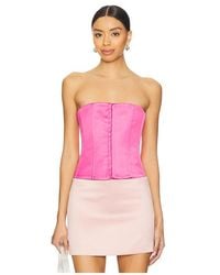 GUIZIO - Satin Corset - Lyst