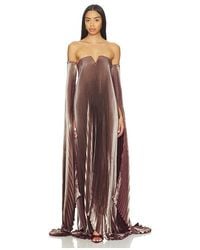 L'idée - Tie Gown With Drama Sleeves - Lyst