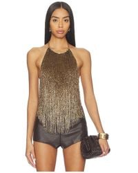 retroféte - Sable Fringe Top - Lyst