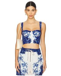 Agua Bendita - X Revolve Lupe Crop Top - Lyst