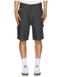 Iron & Resin - Dennis Striped Denim Shorts - Lyst