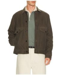 Marine Layer - Waxed Trucker Jacket - Lyst