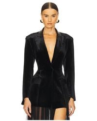 Norma Kamali - Single Breasted Boy Fit Riding Jacket - Lyst