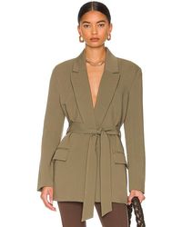 Bardot - Belted Blazer En Color Verde Oliva Talla (También En L, S, Xl, Xs) - Lyst
