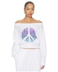 Lauren Moshi - Bronwyn Off The Shoulder Sweatshirt - Lyst