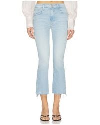 Mother - The Insider Crop Step Fray Jeans - Lyst
