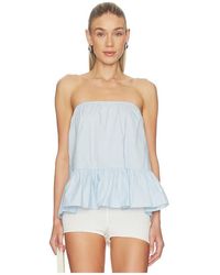 Lovers + Friends - Ginny Top En Color Bebe Azul Talla (También En M, S, Xl, Xs, Xxs) - Lyst