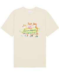 Maison Kitsuné - Surfing Foxes Comfort T-shirt - Lyst