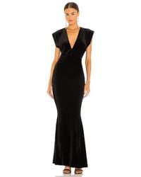 Norma Kamali - V Neck Rectangle Gown - Lyst