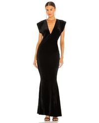 Norma Kamali - V Neck Rectangle Gown - Lyst