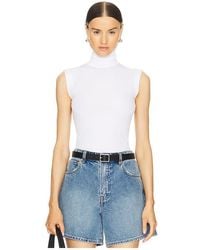 Norma Kamali - Slim Fit Sleeveless Turtleneck Top - Lyst