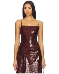 Kate Barton - Sequin Column Tank Top - Lyst