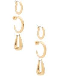 Ettika - Ohrring-Set Modern Shapes - Lyst