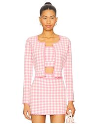 LoveShackFancy - Cárdigan Bridgette En Color Rosado Talla (También En M, S, Xl) - Lyst