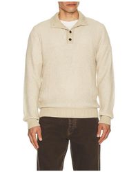 Faherty - Strick Quarter Button - Lyst