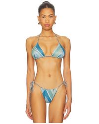 Devon Windsor - Winona Triangle Bikini Top - Lyst