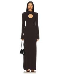 Nicholas - Diantha Long Sleeve Midi Dress With Circle Cutout - Lyst