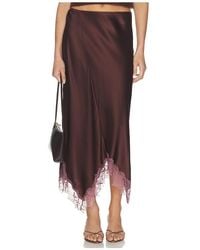 SABLYN - Keri Paneled Bias Skirt With Lace - Lyst