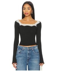 Free People - Manga Larga Oh My Darling En Color Negro Talla (También En M, S, Xl, Xs) - Lyst