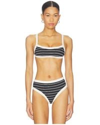 KYA - Marlow Reversible Bikini Top - Lyst