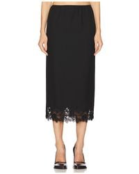 Helsa - Suit Midi Skirt With Lace - Lyst