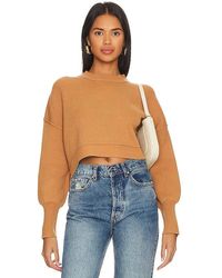 Free People - CROPPED-PULLOVER EASY STREET - Lyst
