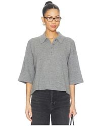 FRAME - The Academy Polo Top - Lyst