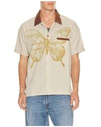 Ryoko Rain - Butterfly Pinstripe Button Up Shirt - Lyst