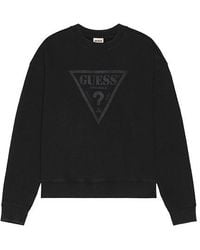 Guess - Vintage Triangle Crewneck Sweater - Lyst
