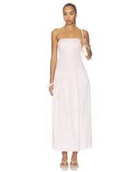 Enza Costa - Cotton Bandeau Dress - Lyst
